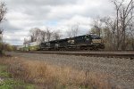 NS 7697 and 3630 lead train 260 east throgh Cove PA
